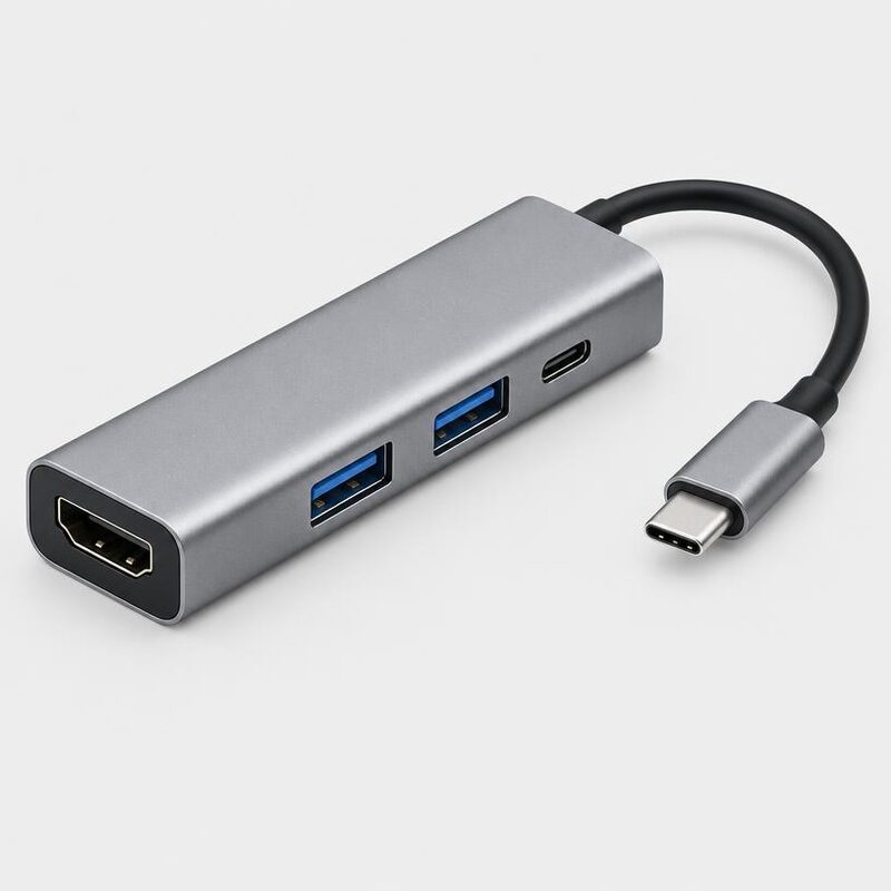 Hub USB-C 4 em 1 com HDMI 4K